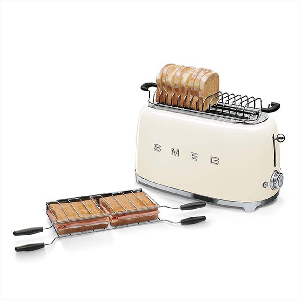 "SMEG - Tostapane 50's Style 2x4 fette – TSF02CREU-panna"