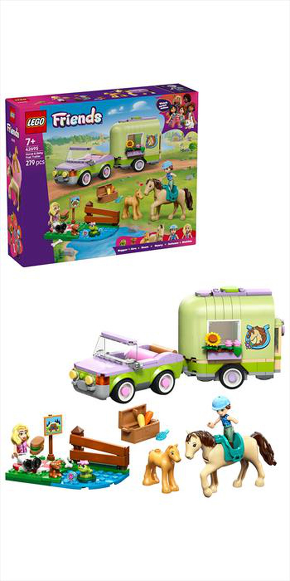 Immagine del prodotto LEGO - FRIENDS Rimorchio per cavallo e puledro - 42695