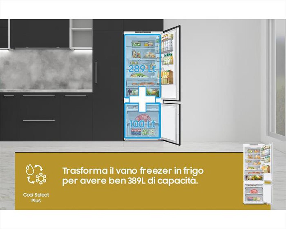 Immagine del prodotto SAMSUNG - Frigorifero combinato incasso BRB38G705DWWEF 389lt-Snow white