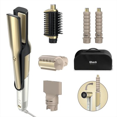 SHARK - STYLER E ASCIUGACAPELLI GLAM SET 5-IN-1-Oro