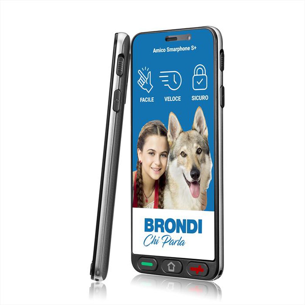 "BRONDI - Bar phone AMICO SMARTPHONE S+-NERO"