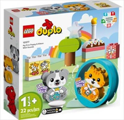 LEGO - DUPLO IL MIO PRIMO CAGNOLINO E GATTINO - 10977-Multicolore