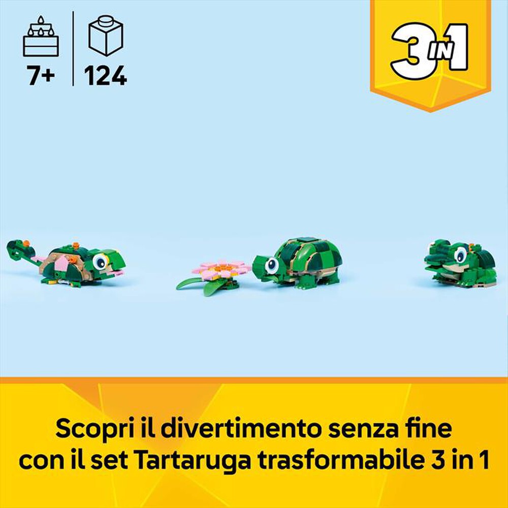 Immagine del prodotto LEGO - CREATOR 3IN1 Tartaruga con fiore di ninfea - 31377