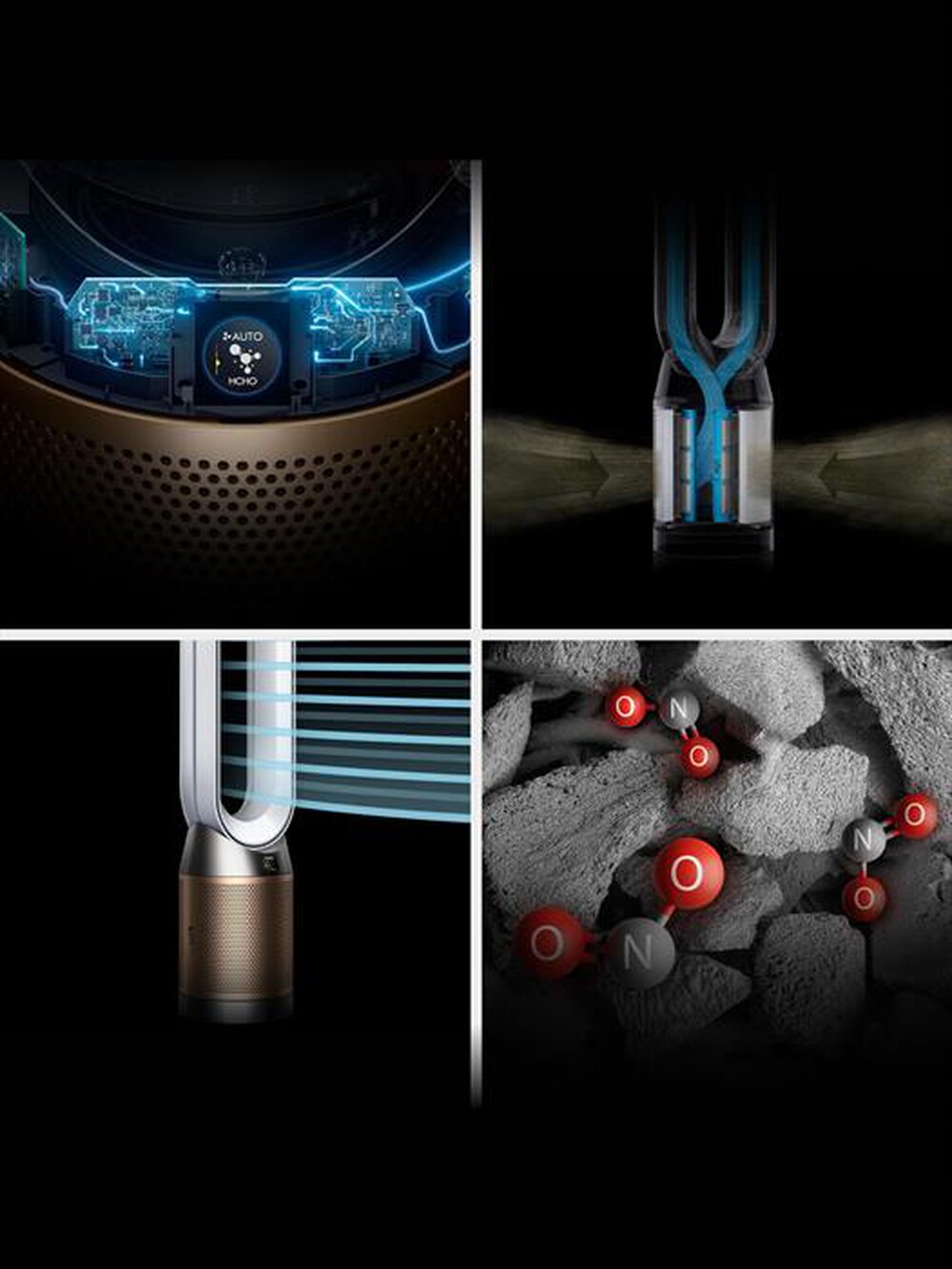 "DYSON - PURIFIER HOT+COOL HP2 DE-NOX-White/Gold"