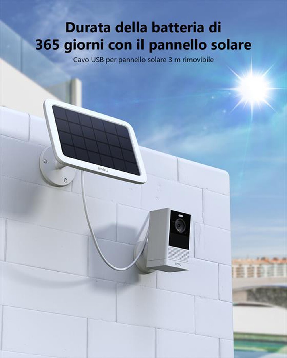 "IMOU - Telecamera da interno/esterno CELL GO KIT-BIANCO"