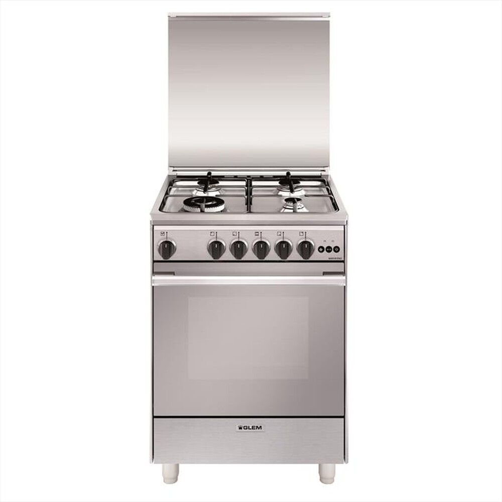 "GLEM GAS - Cucina a gas U664VI Classe A-INOX"