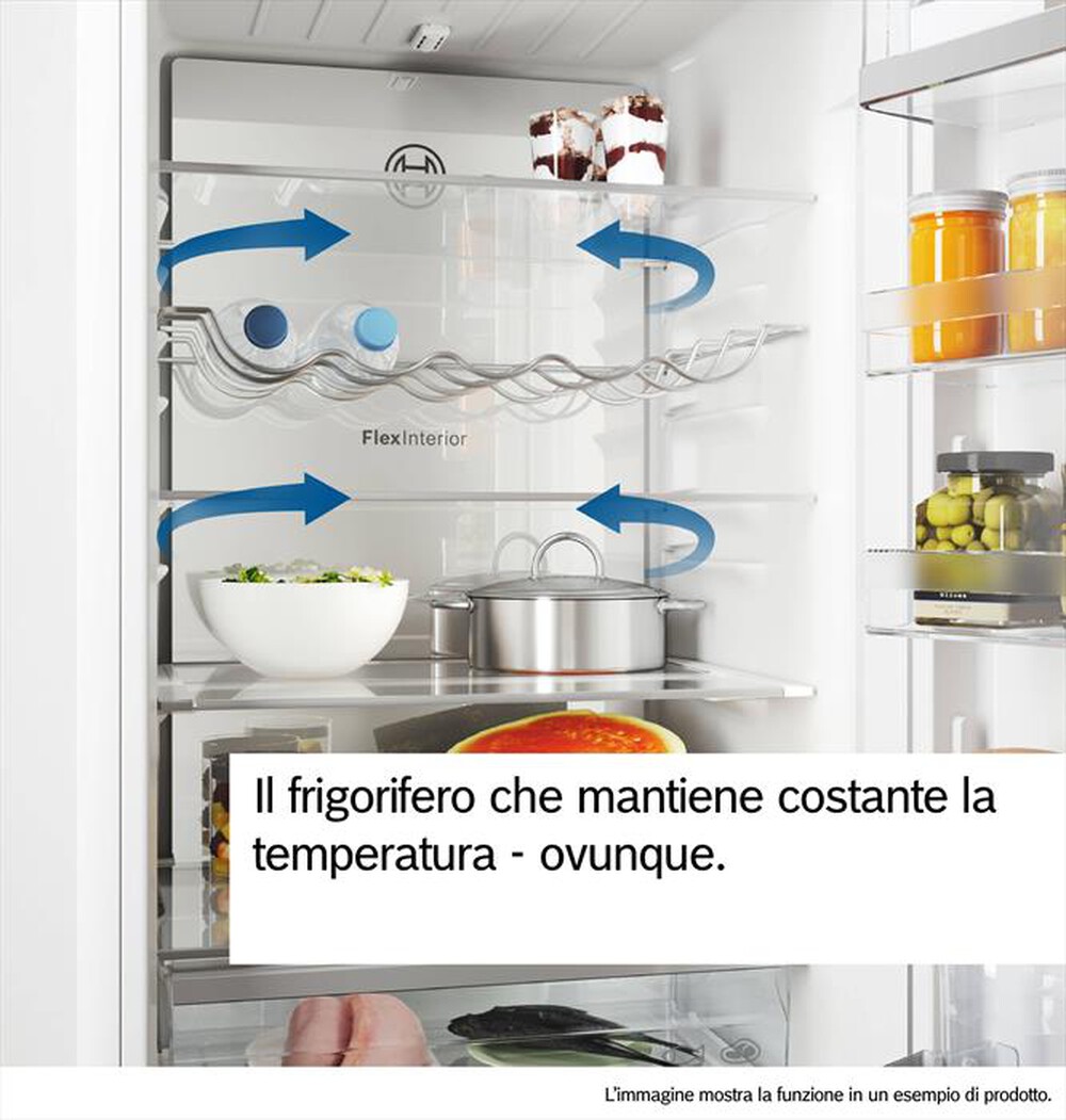 "BOSCH - Frigorifero combinato KGN49OCAF Classe A 440 lt-Acciaio"