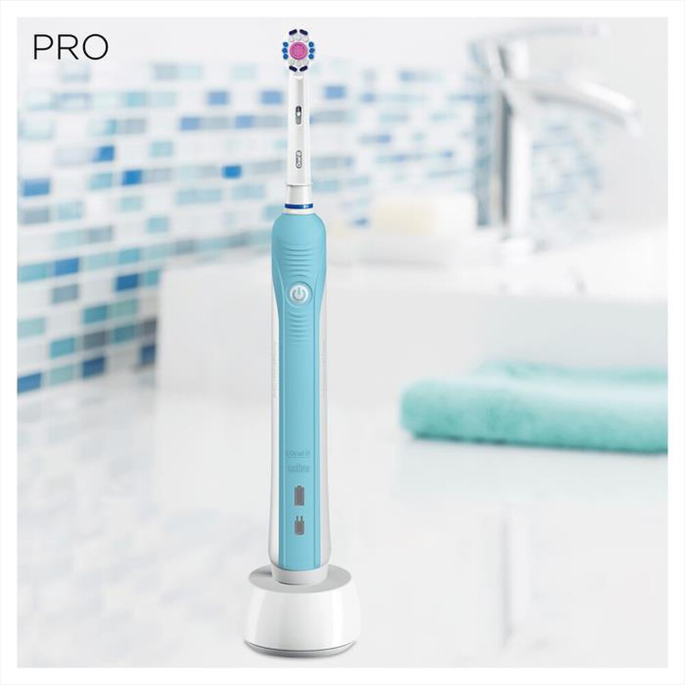 "ORAL-B - Pro 3D White-Bianco/Celeste"