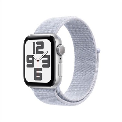 APPLE - Watch SE GPS 40mm Cassa Alluminio-Argento - Sport Loop Azzurro