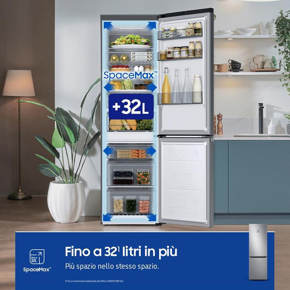 Immagine del prodotto SAMSUNG - Frigorifero combinato RB34C775CS9/EF ClasseC 344lt-METAL INOX