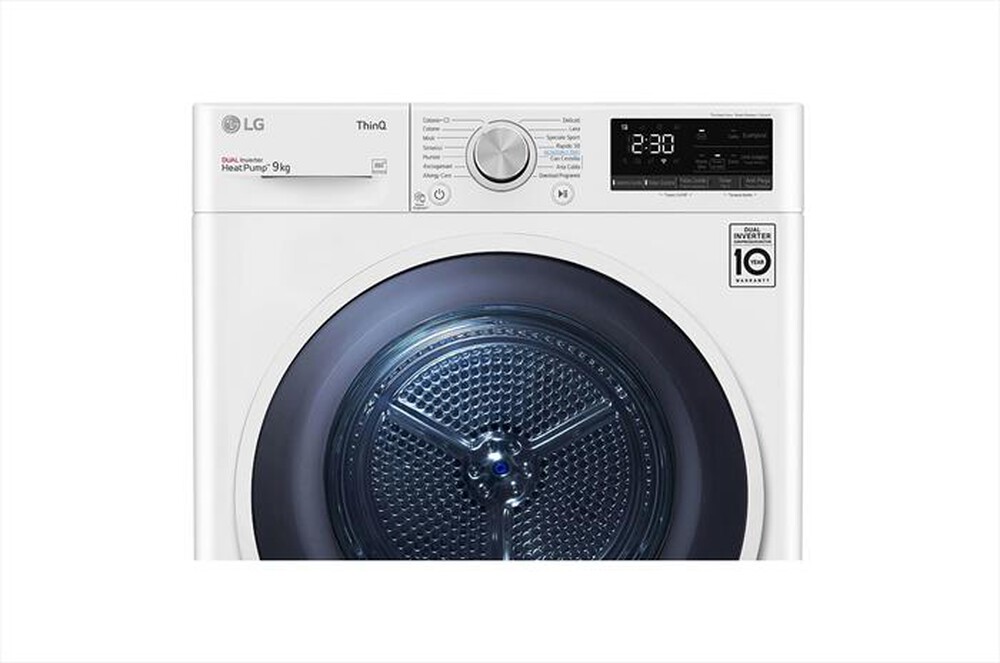 "LG - Asciugatrice RH90V9AVHN - 9 Kg - A+++-Bianca"