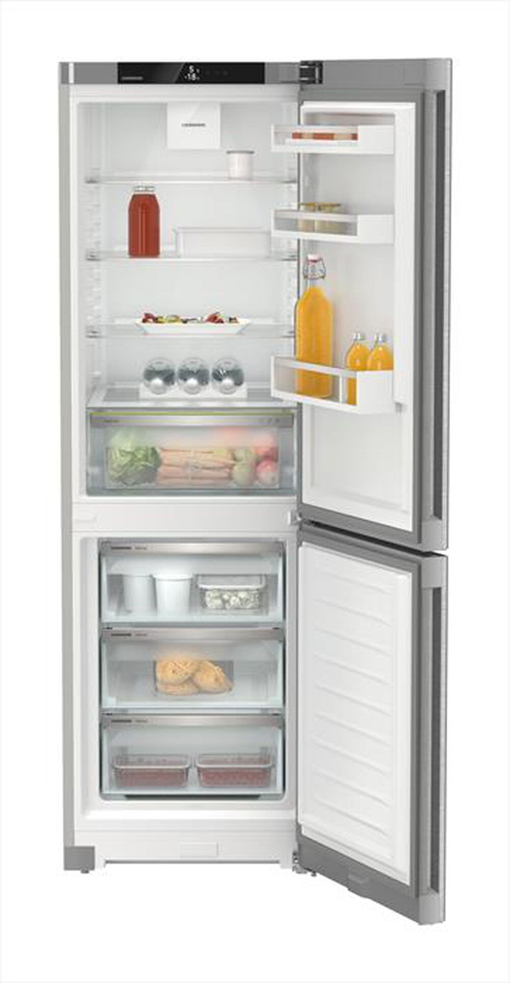 "LIEBHERR - Frigorifero combinato CNSDC 5203-22 Classe C 330lt-SmartSteel / Silver"