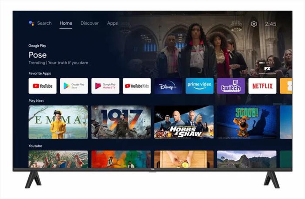 Immagine del prodotto TCL - Smart TV LED FHD 40" 40S5403A-Nero opaco