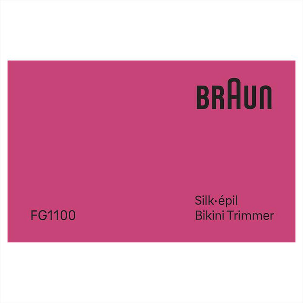 Immagine del prodotto BRAUN - Depilatore SILK-&Eacute;PIL BIKINI FG1100-BIANCO