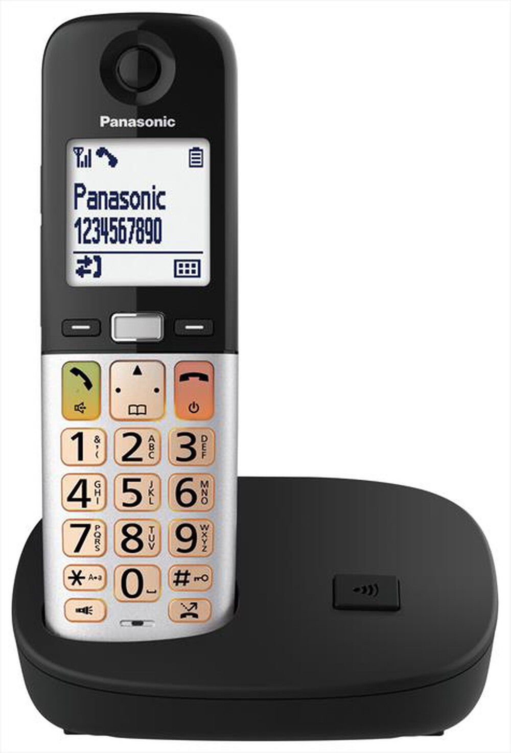 "PANASONIC - Cordless KX-TGU410EXB-Nero/Silver"