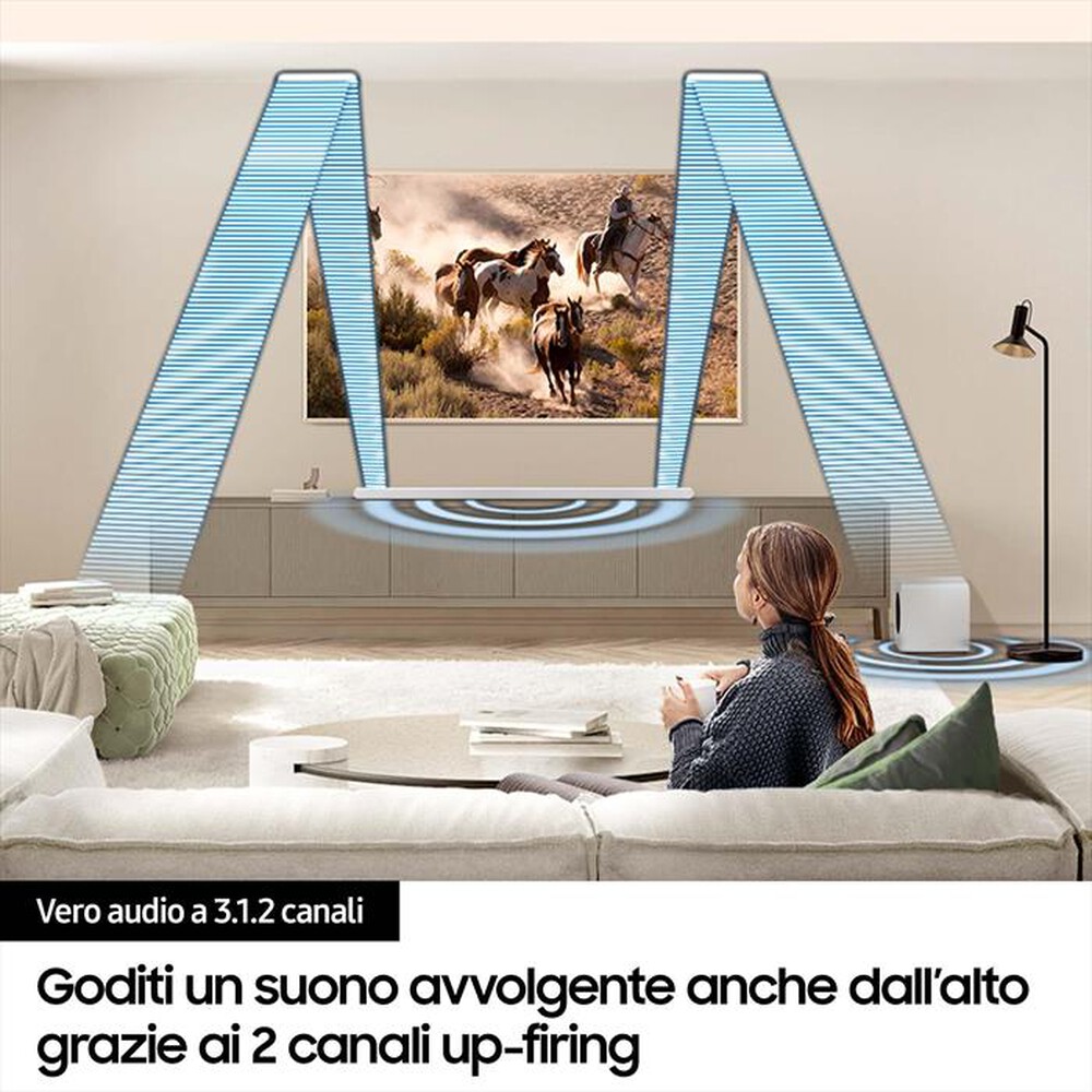 "SAMSUNG - Soundbar HW-S801D/ZF 3.1.2 CANALI 330W 2024-WHITE"