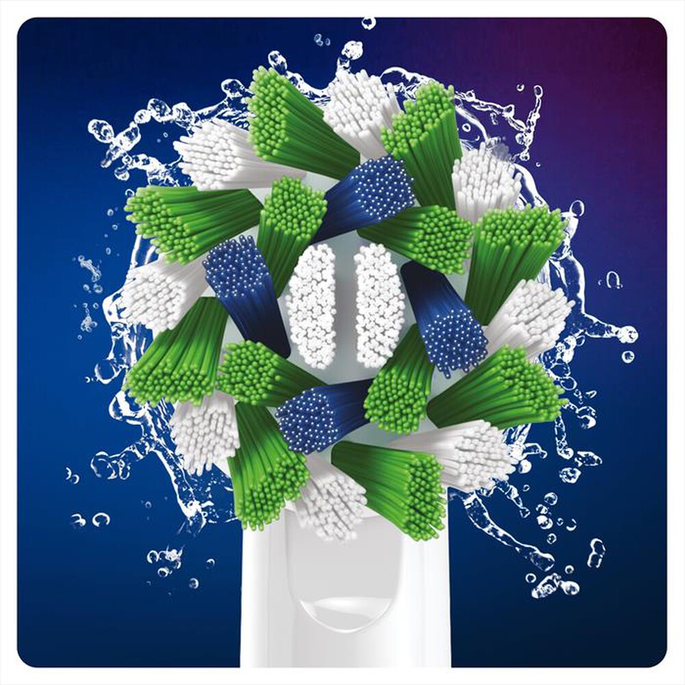 "ORAL-B - Testine Crossaction Con CleanMaximiser, 9 Pezzi-Bianco"