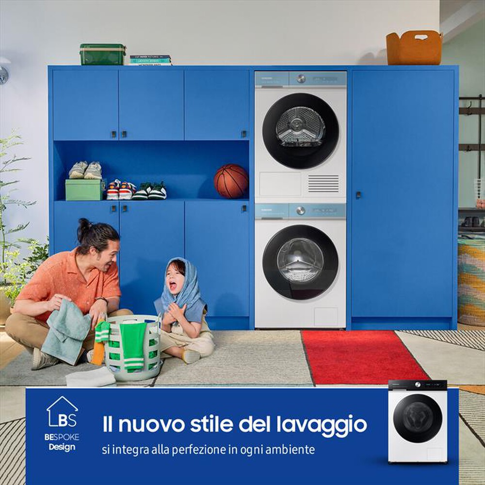 "SAMSUNG - Lavatrice WW11BB744DGES3 11Kg Classe A-bianco oblò black"