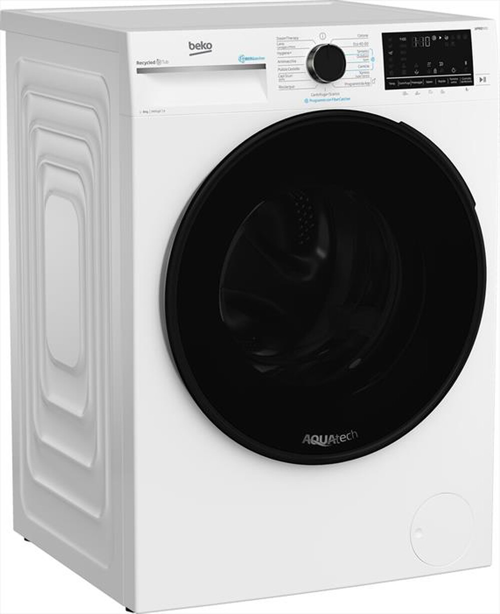 "BEKO - Lavatrice BWT594BF 9 Kg Classe A-Bianco / Cover nera"