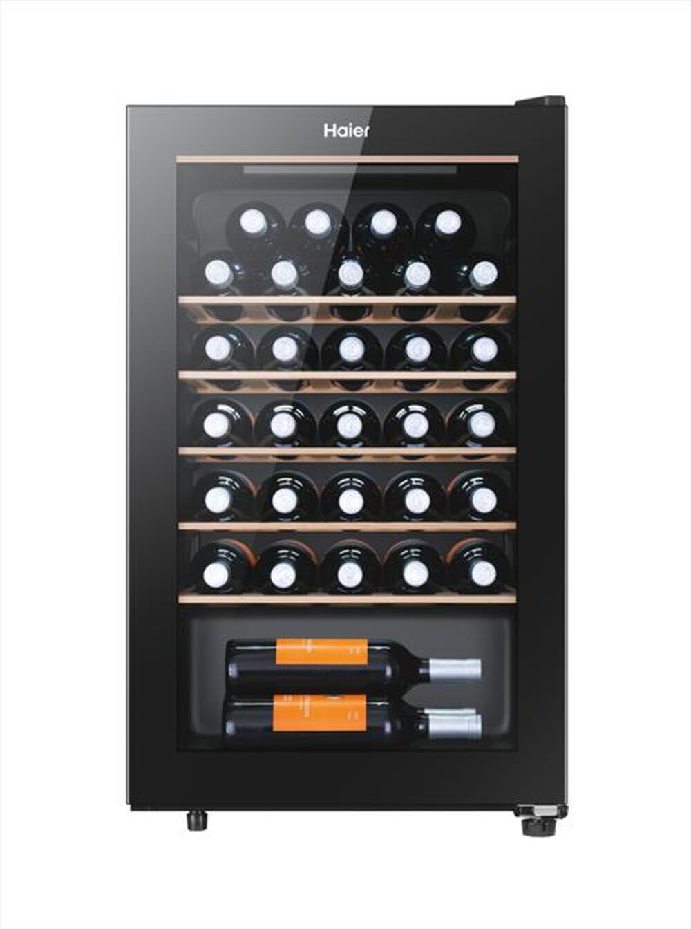 "HAIER - Cantinetta HWS33GGFR Classe G 33 bottiglie-Nero"
