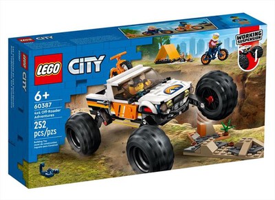 LEGO - CITY AVVENTURE SUL FUORISTRADA 4X4 - 60387-Multicolore