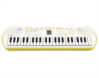 CASIO - Tastiera musicale per bambini SA - 80H7-BIANCO/GIALLO LIMONE