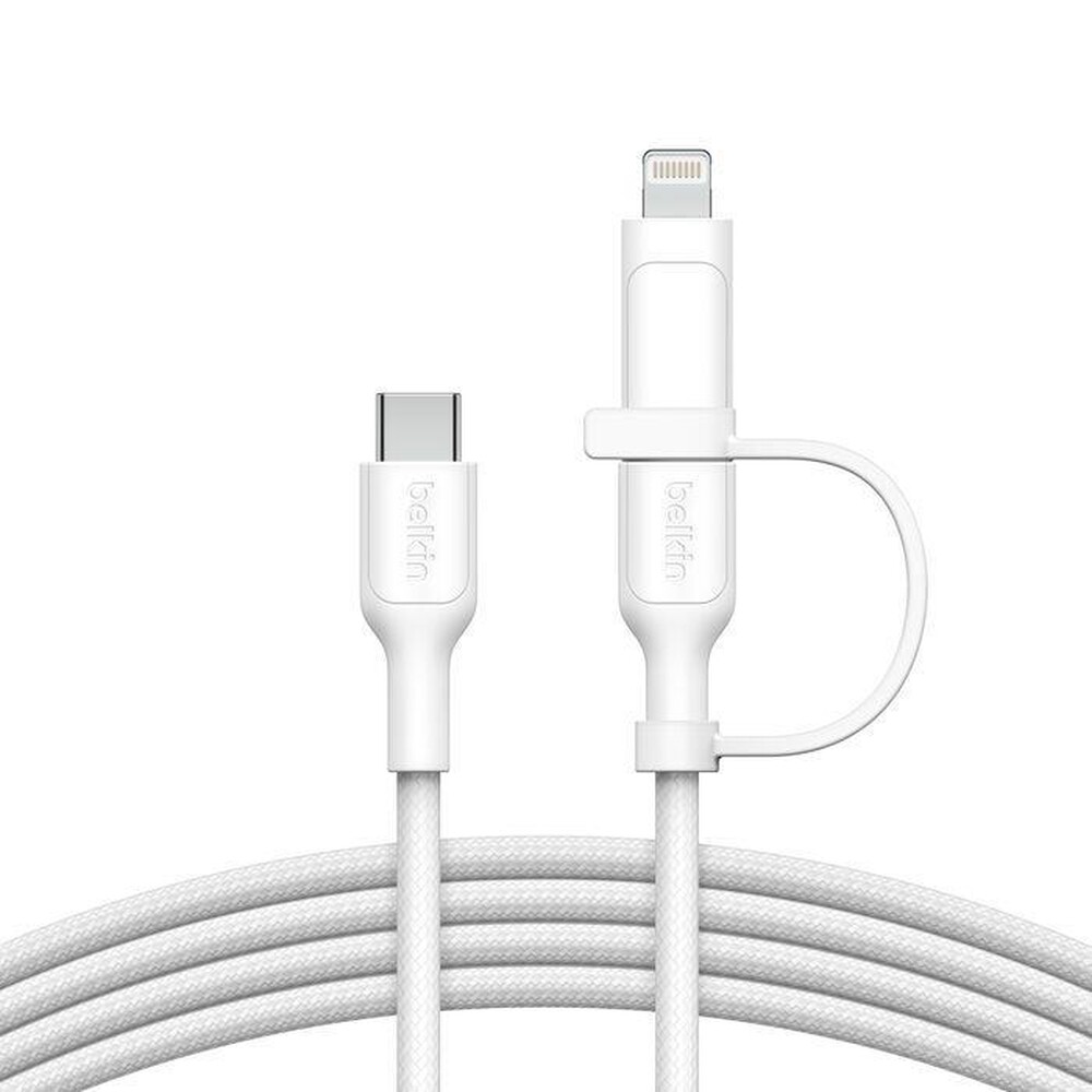 Immagine del prodotto BELKIN - 2-IN-1 USB-C AND LIGHTNING CABLE-Bianco