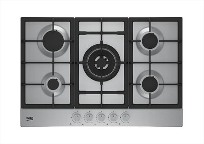 BEKO - Piano cottura a gas HAW752C5SX 75cm-Inox