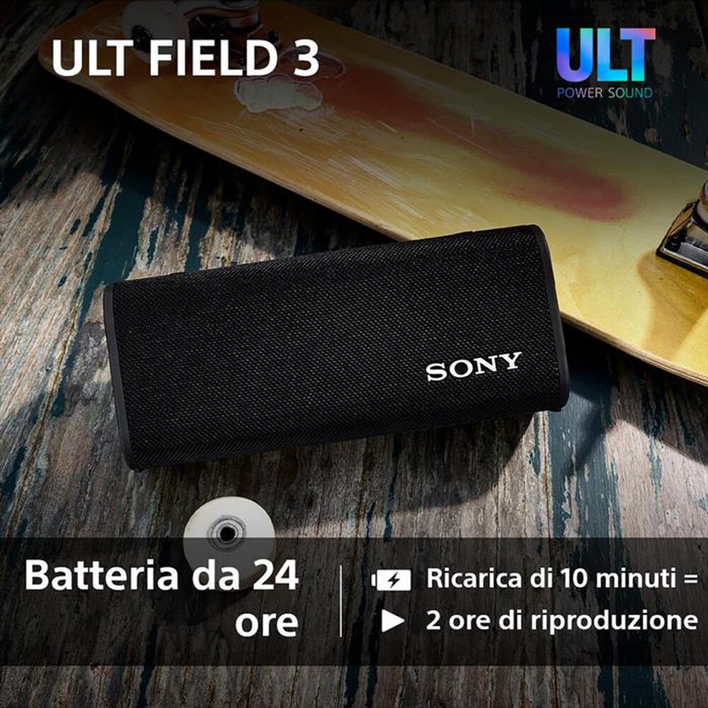 Immagine del prodotto SONY - Speaker portatile Wireless Bluetooth SRSULT30B.CE7-Nero