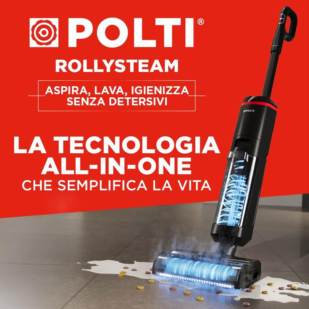 Immagine del prodotto POLTI - Lavapavimenti ROLLYSTEAM WD40C-Nero