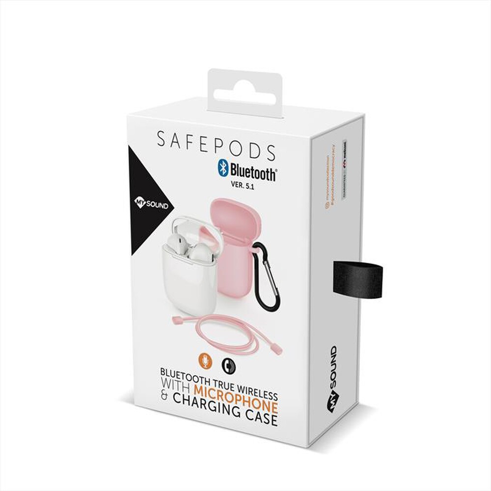 "MELICONI - SAFE PODS 5.1 PINK COVER-Bianco con accessori in silico"