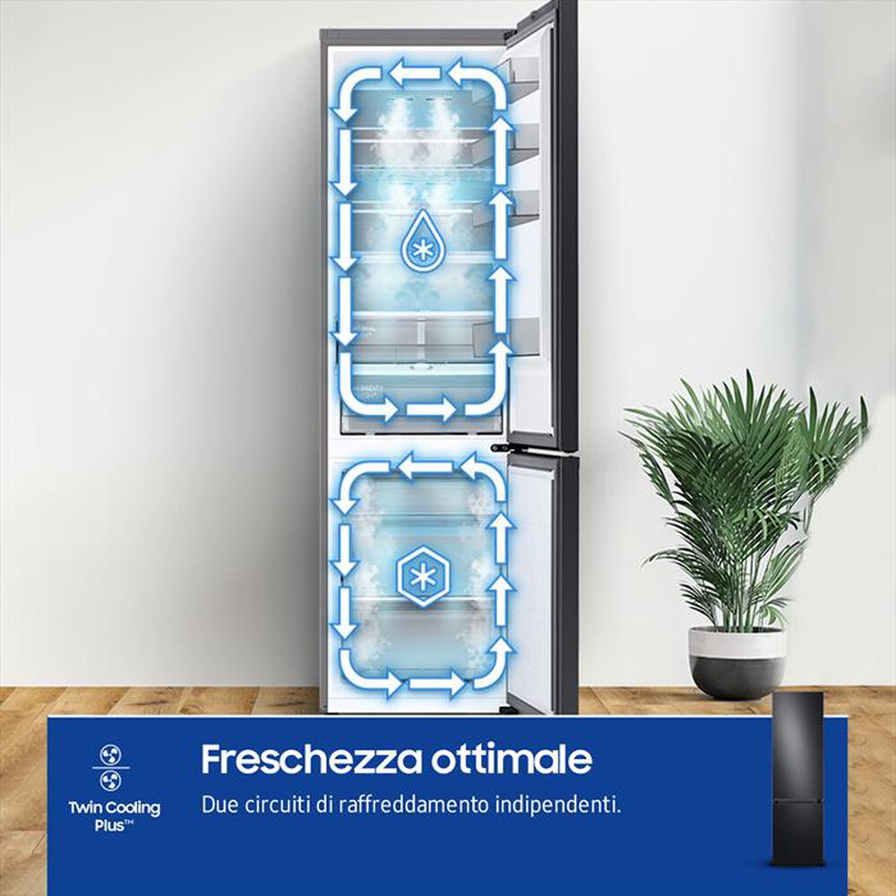 "SAMSUNG - Frigorifero combinato RB38C7B6AB1/EF BESPOKE 387l-ANTHRACITE"