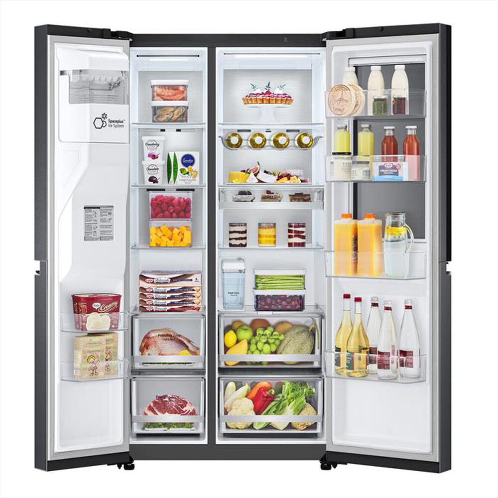 "LG - Frigorifero side by side GSXV91MCAE Classe E-Black"