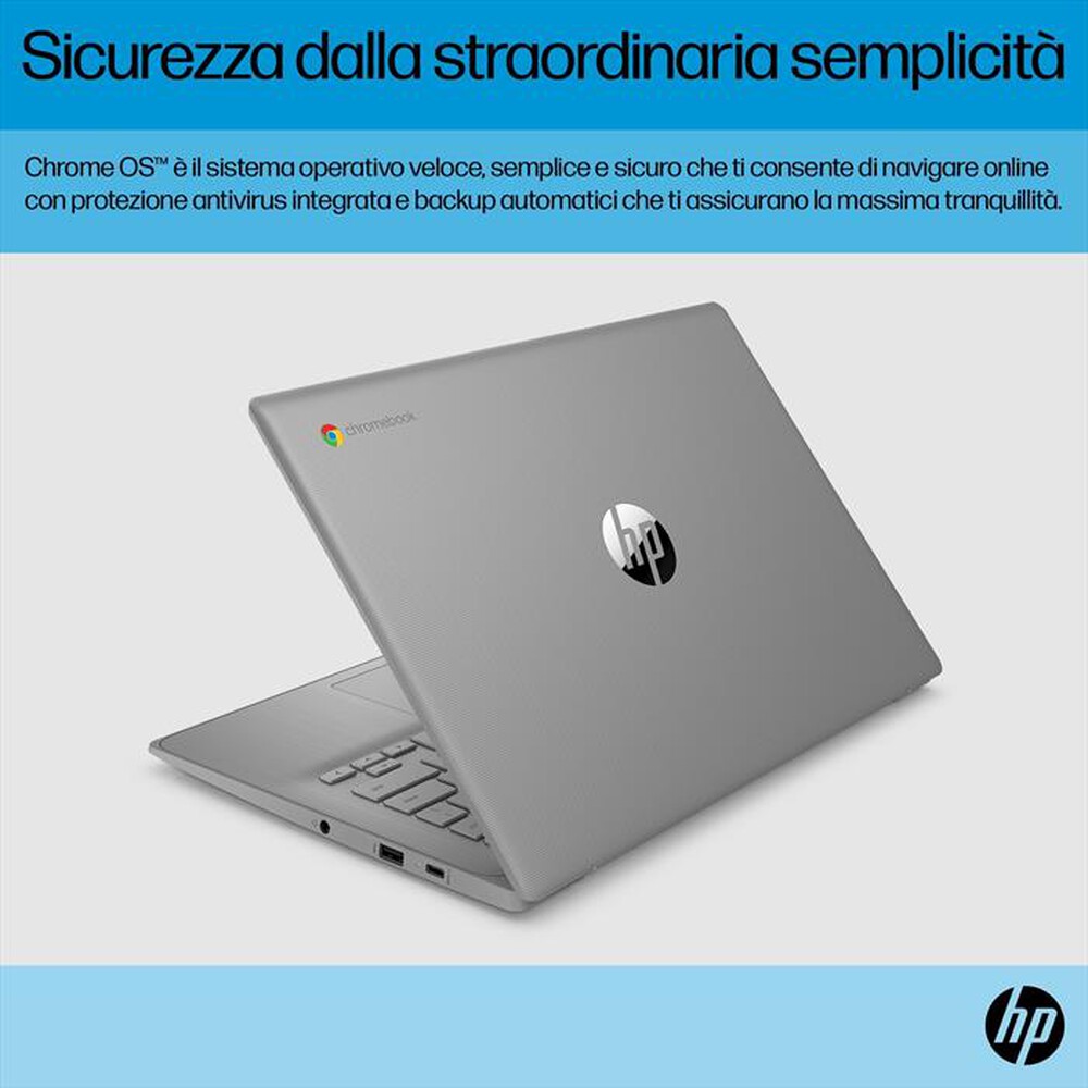 Immagine del prodotto HP - Notebook CHROMEBOOK 14A-NE1000NL 4GB+64GB eMMC-Modern Grey