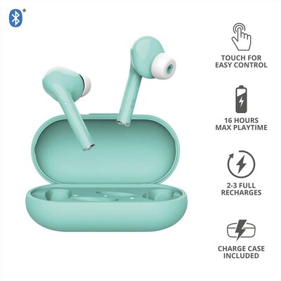 TRUST - NIKA TOUCH BLUETOOTH EARPHONE MINT-Turquoise