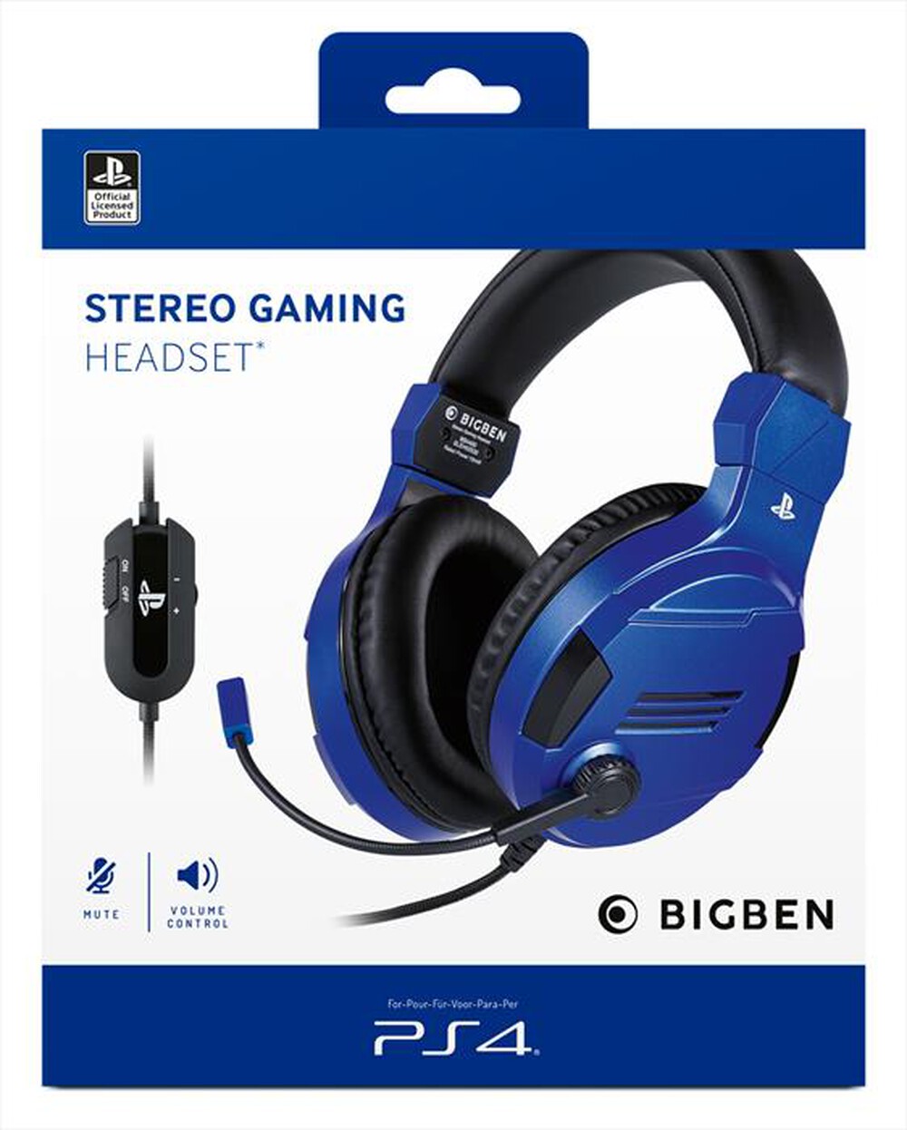 Immagine del prodotto BIG BEN - CUFFIE GAMING STEREO V3 PS5-Nero/Blu