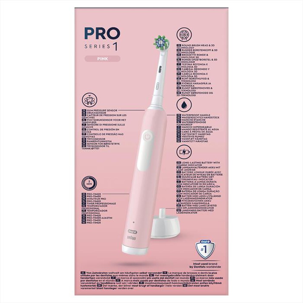 "ORAL-B - Spazzolino elettrico SERIES 1-Rosa"