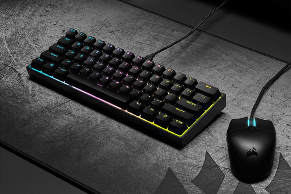 "CORSAIR - Tastiera K65 RGB MINI-Nero"