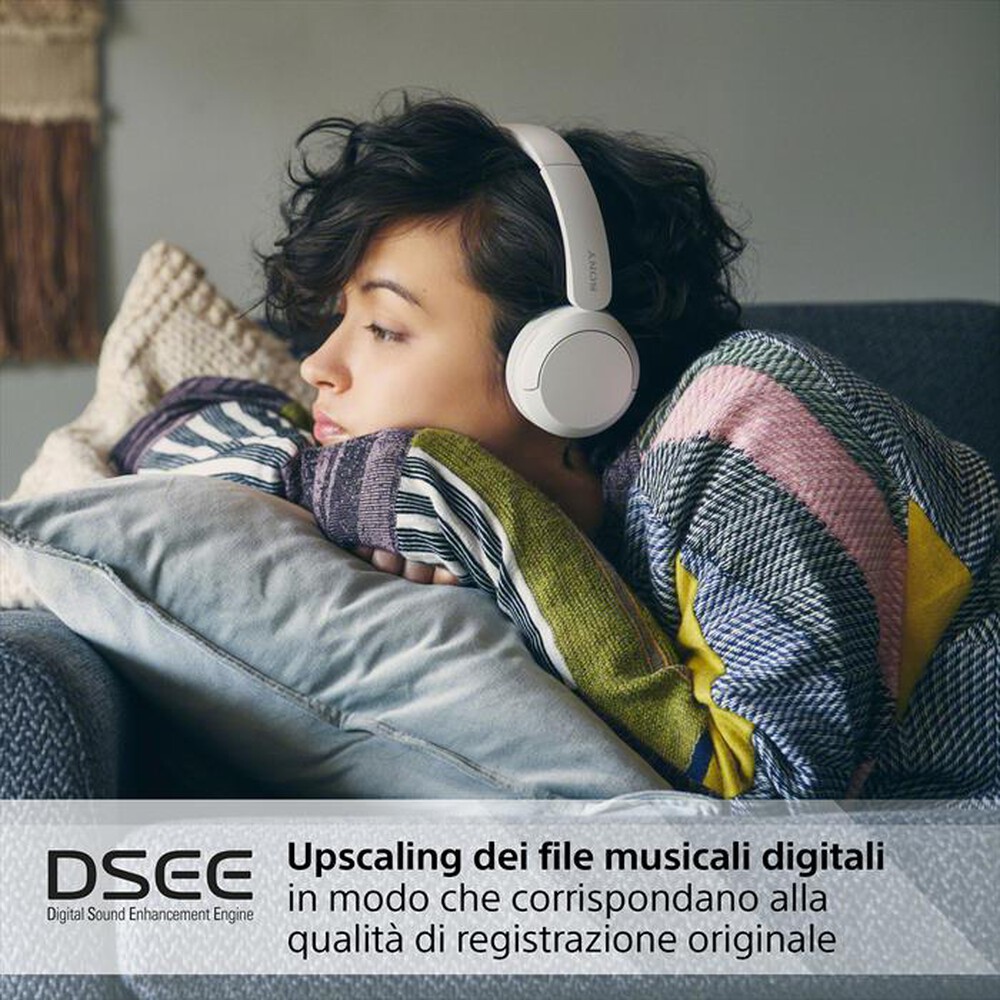 "SONY - Cuffie a padiglione chiuso WHCH520W.CE7-Bianco"
