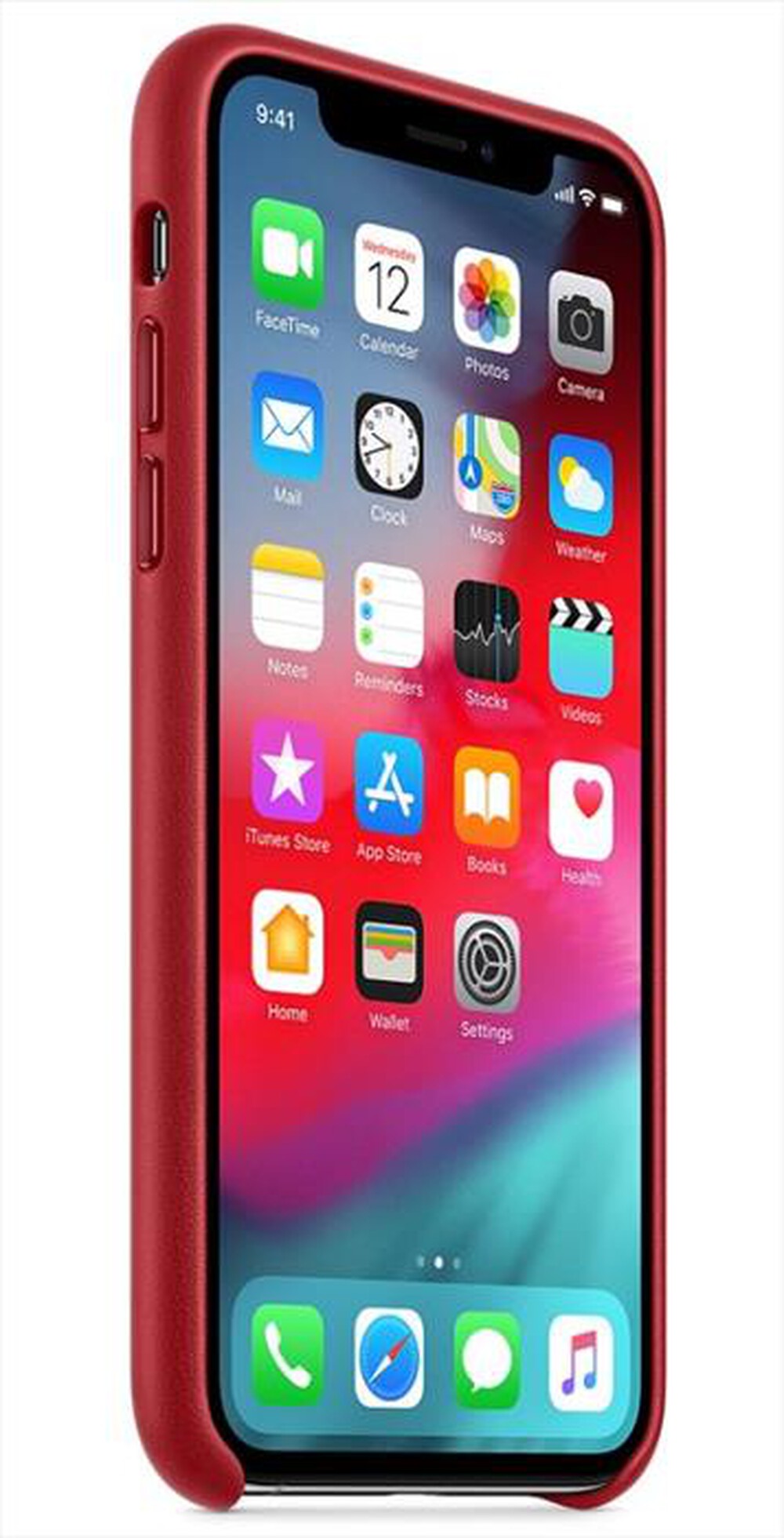 "APPLE - Custodia in pelle per iPhone XS MAX-(PRODUCT)RED"