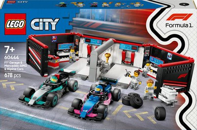 LEGO - CITY F1 Garage con Mercedes-AMG e Alpine F1® 60444