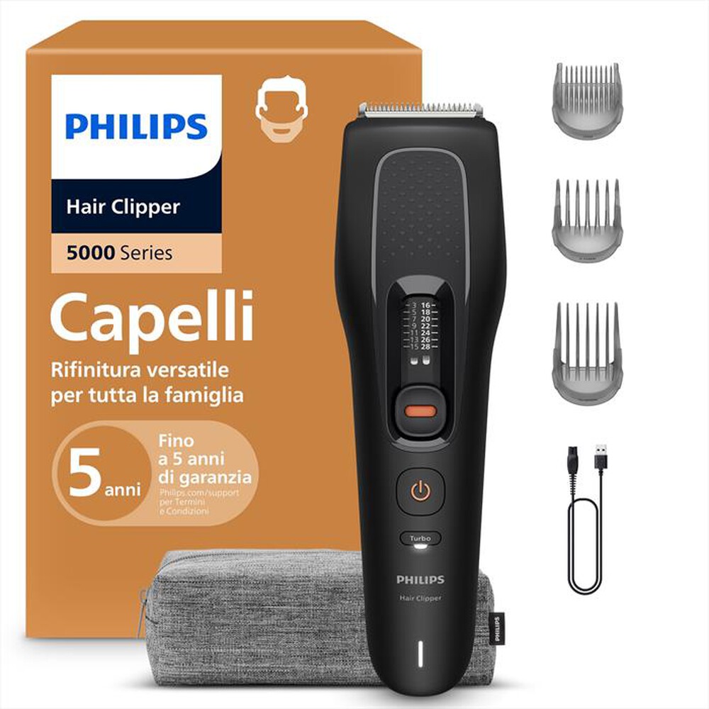 Immagine del prodotto PHILIPS - SERIE 5000 REGOLACAPELLI HC5733/15-Nero