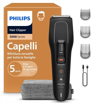PHILIPS - SERIE 5000 REGOLACAPELLI HC5733/15-Nero