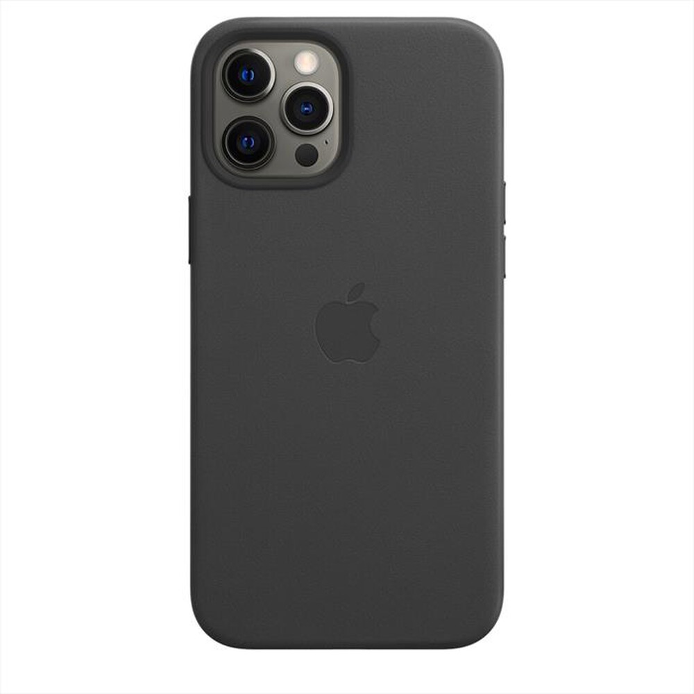 "APPLE - iPhone 12/12 Pro Leather Case with MagSafe-Nero"