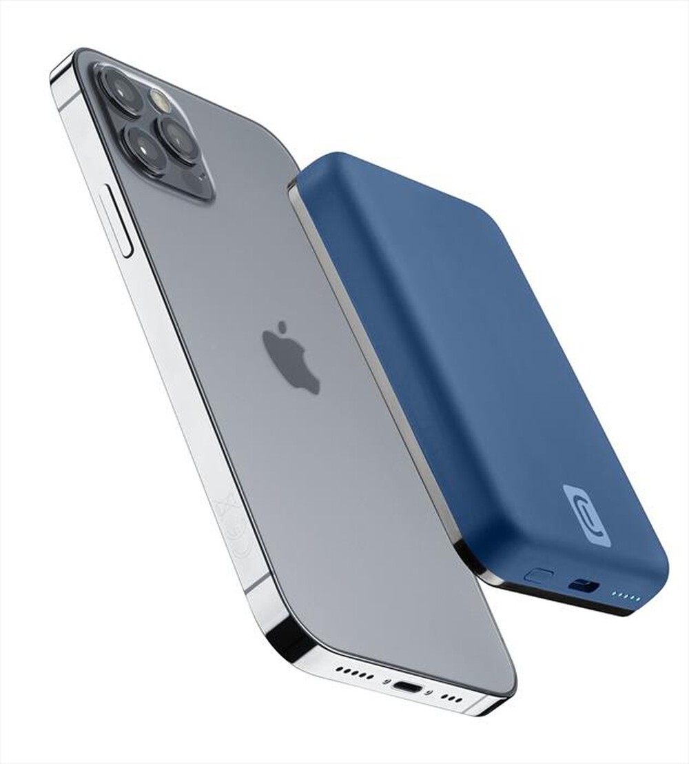 "CELLULARLINE - Power Bank PBMAGSFCOL5000WIRB-Blu"