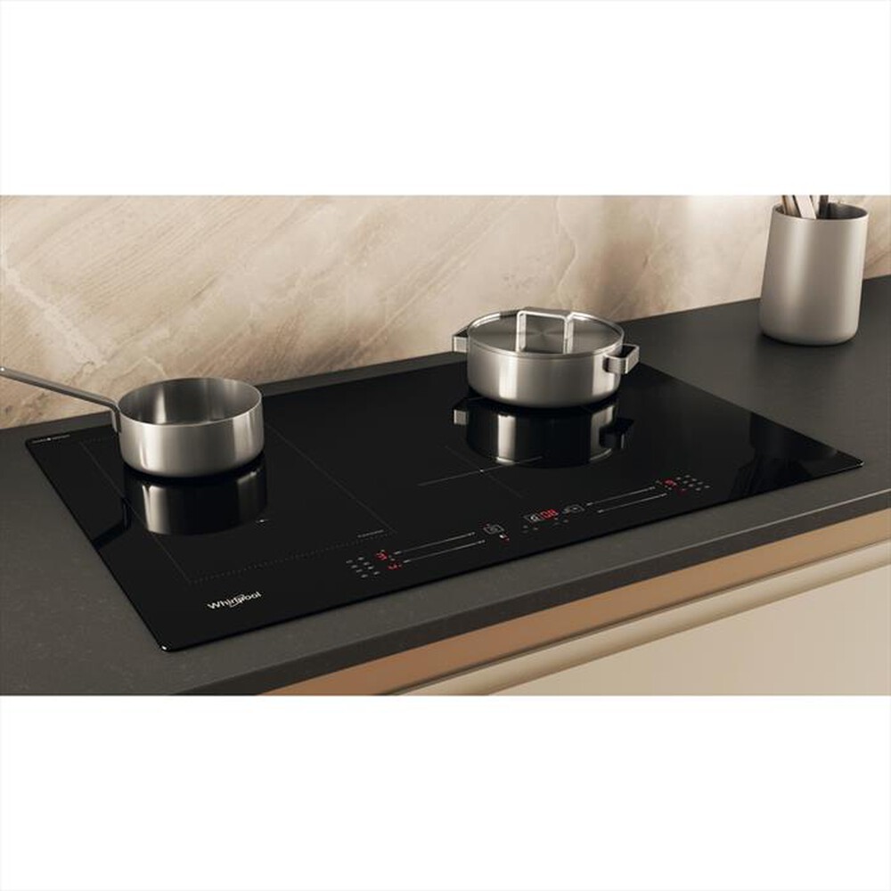 "WHIRLPOOL - Piano induzione CLEANPROTECT WL S2177 CPNE 77 cm-Nero"