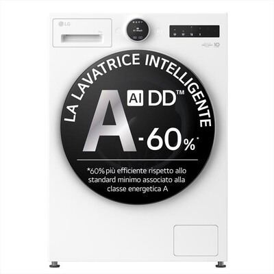 LG - Lavatrice AI DD F4X9009TWCE 9 Kg Classe A-Ivory White