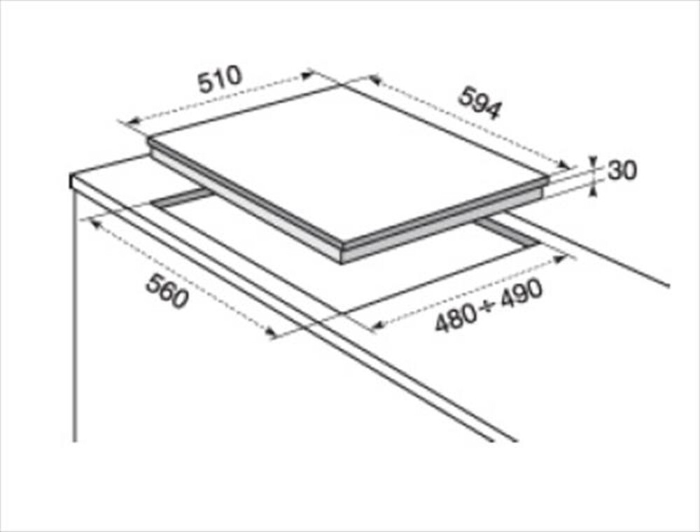 Immagine del prodotto ELECTROLUX - Piano cottura a gas RGG6243LOX 4 fuochi 59,4cm-INOX ANTIMPRONTA