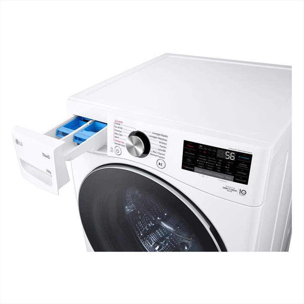 "LG - Lavatrice AI DD F0P3020TSWC XL 20kg Classe B-Bianco"