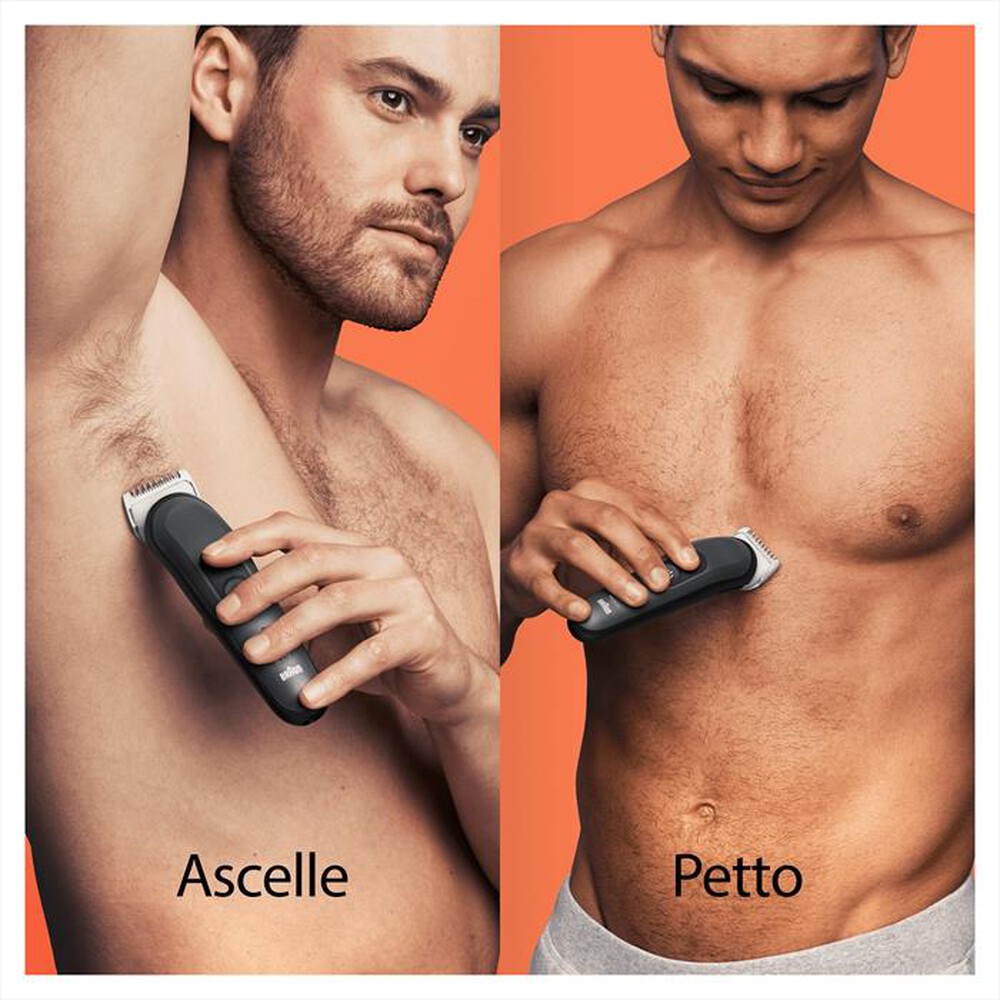 "BRAUN - RIFINITORE BODY BG3340-Nero/Grigio"